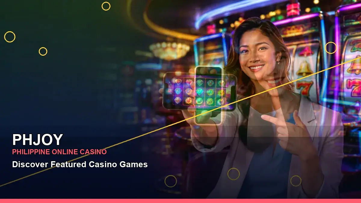 PHJOY slot game information presented in a vibrant, action-focused layout for Philippine adults